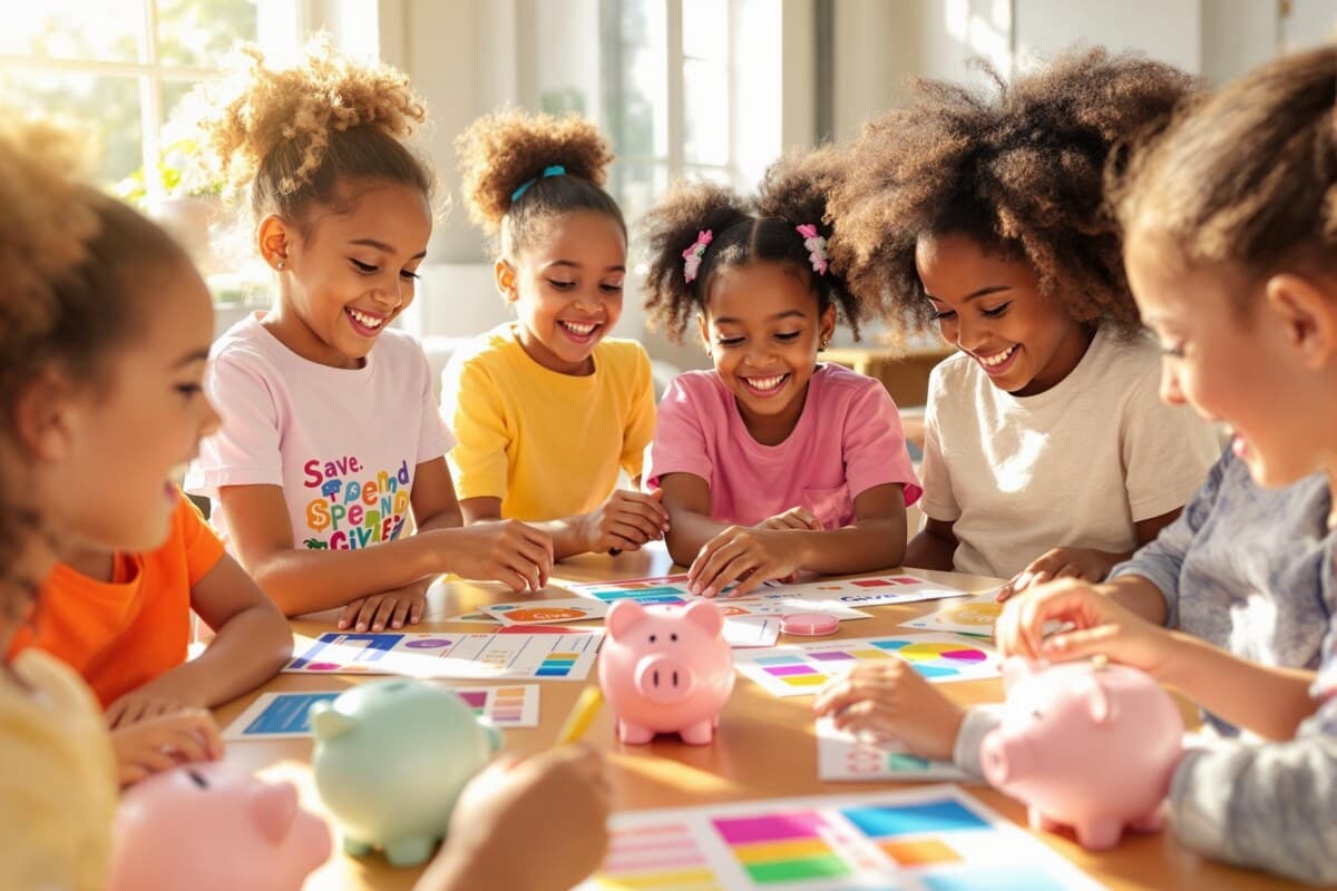 Kids learning about money